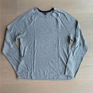 James Perse Heather Gray Knit Crewneck Sweater